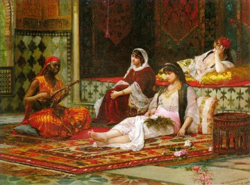 arab ladies in the harem Oil Paintings